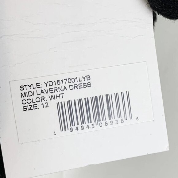 NWT Likely Laverna Ruffle Midi Dress Size 12 - Picture 8 of 9